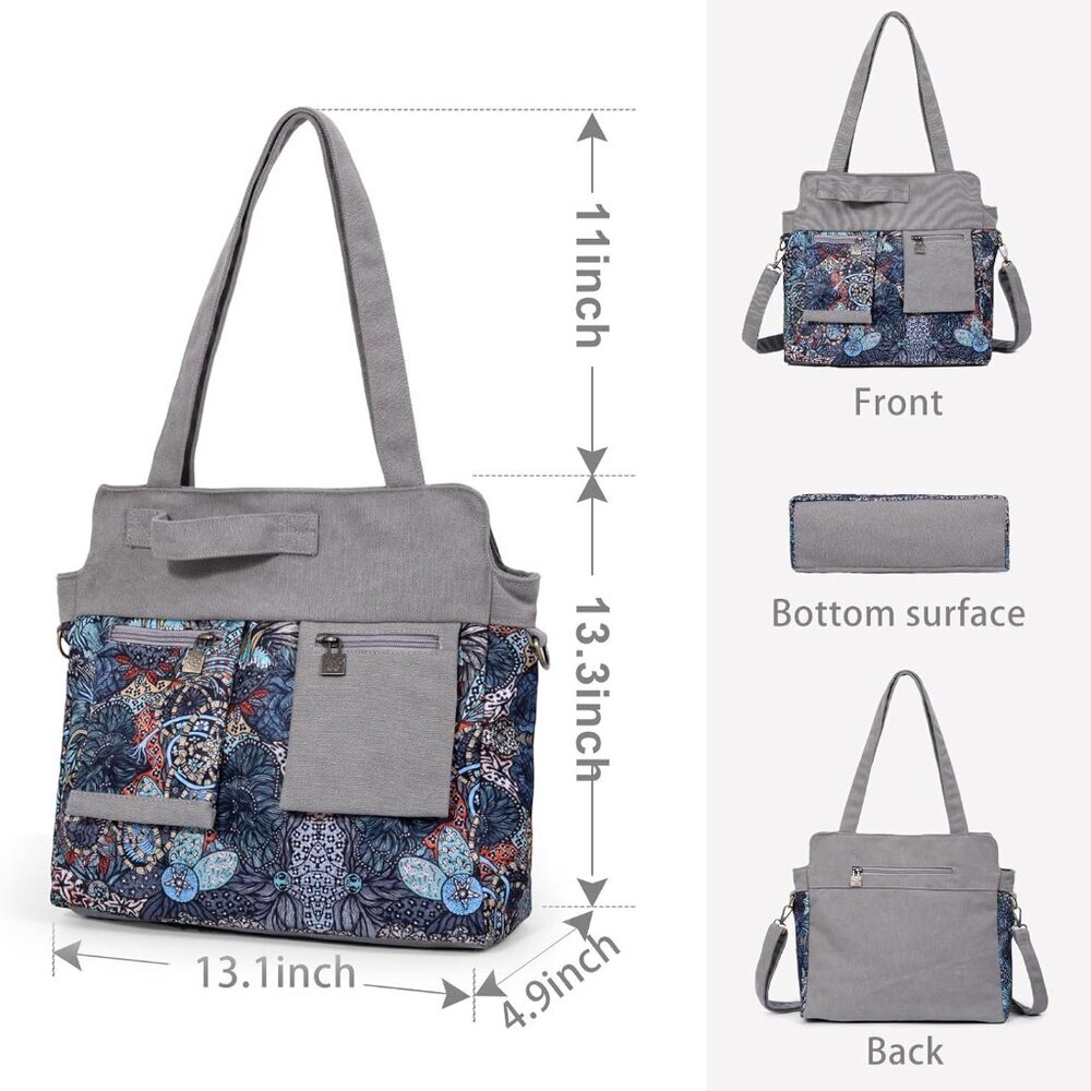 Boho Series Large Capacity Canvas Personalized Pr… - image 2